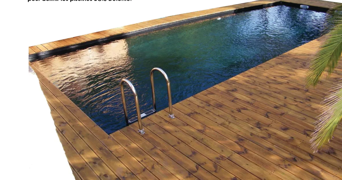 Piscine bois avec terrasse